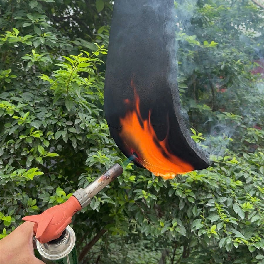 cao su lưu hóa không cháy