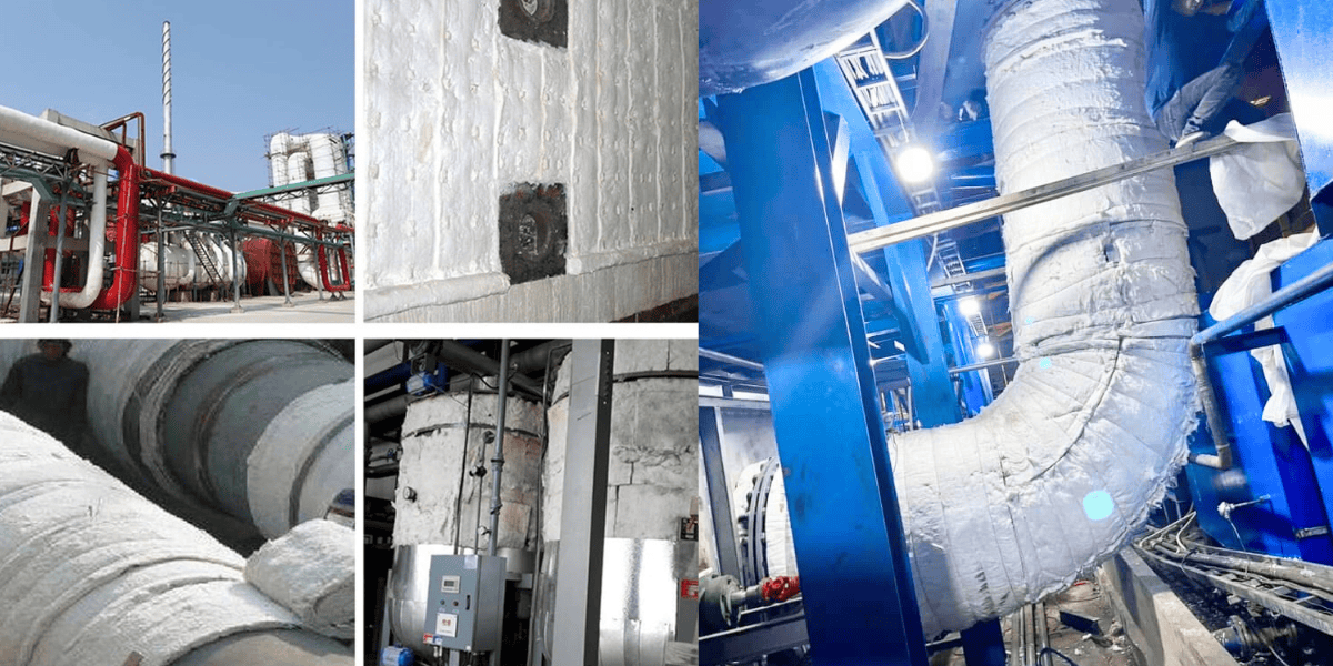 Bông gốm Remak cách nhiệt lò hơi hiệu quả