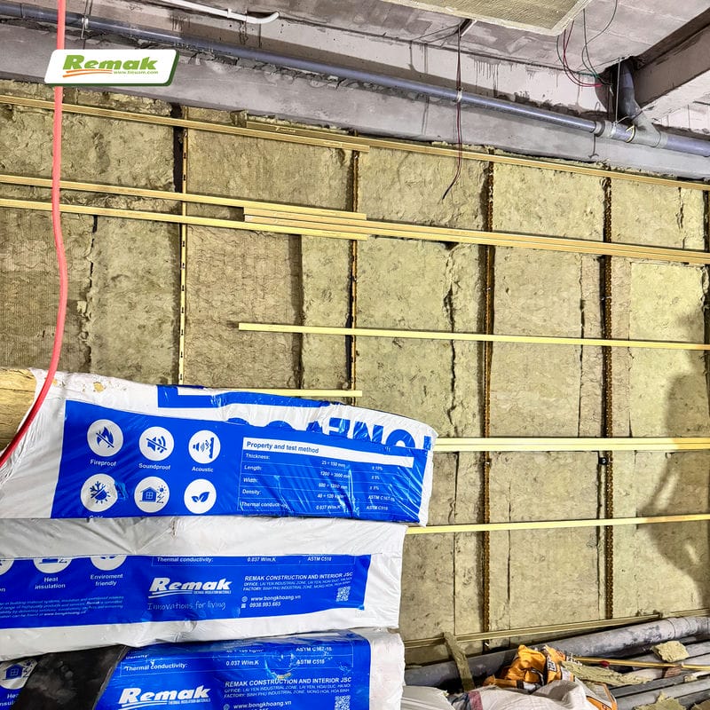 Thi công bông đá Remak® Stonewool