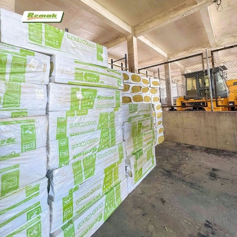 Kho bông khoáng Remak® Rockwool – vật liệu cách nhiệt hàng đầu
